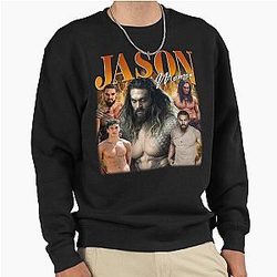 Jason Momoa Icon of Strength and Charisma Pullover Sweatshirt
