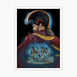 Jason Momoa Painting Sticker