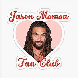 Jason Momoa Fan Club Sticker