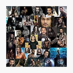 Jason Momoa Collage Photographic Print