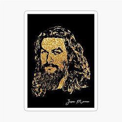 Jason Momoa portrait sticker