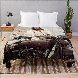 Jason Momoa Illustration Throw Blanket