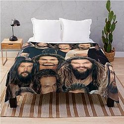 Jason Momoa Willow Days Collage Throw Blanket