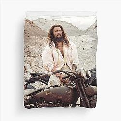 Jason Momoa Illustration Duvet Cover