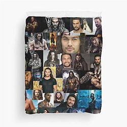 Jason Momoa Abstract Collage Duvet Cover
