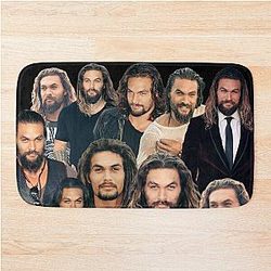 Jason Momoa Willow Days Collage Bath Mat