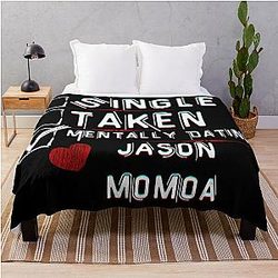 Mentally Dating Jason Momoa Throw Blanket