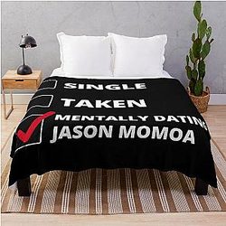 Mentally Dating Jason Momoa Throw Blanket