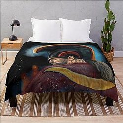 Jason Momoa Chief Painting Throw Blanket