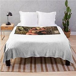 Emilia Clarke Jason Momoa Photo Throw Blanket