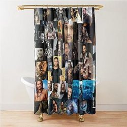 Jason Momoa Abstract Collage Shower Curtain