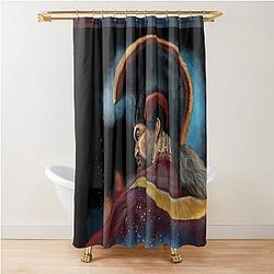 Jason Momoa Painting Shower Curtain