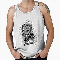 Jason Momoa Abstract Sketch Art Jason Momoa Fan Art Tank Top