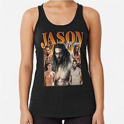 Jason Momoa Icon of Strength and Charisma Racerback Tank Top