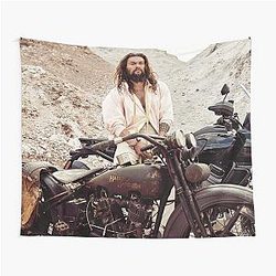 Jason Momoa Illustration Tapestry