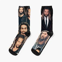 Jason Momoa Willow Days Jason Momoa Collage Socks