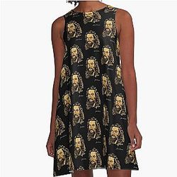 Jason Momoa Portrait A-Line Dress