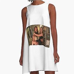 Emilia Clarke Jason Momoa A-Line Dress