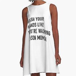 Wash Your Hands Like Washing Jason Momoa A Line Dress