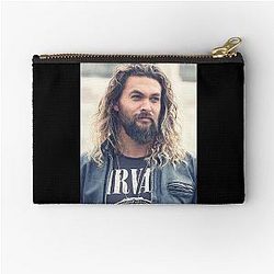 Mens Jason Momoa Wash Hands Bella Canvas Classic Zipper Pouch