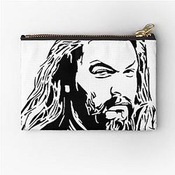 Jason Momoa Stencil Zipper Pouch