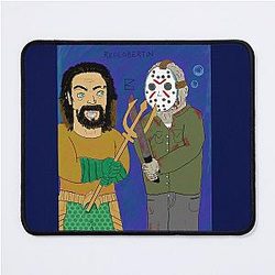 Jason Momoa vs Jason Voorhees Mouse Pad