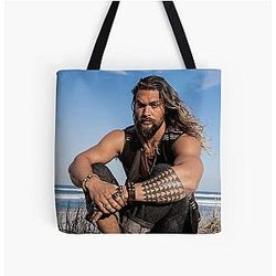 Jason Momoa Sleeveless Top Overprint Tote Bag