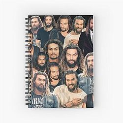 Jason Momoa Willow Days Jason Momoa Collage Spiral Notebook