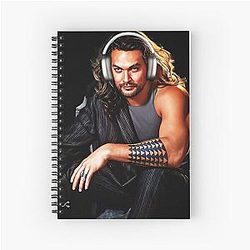 Jason Momoa Style Music Spiral Notebook