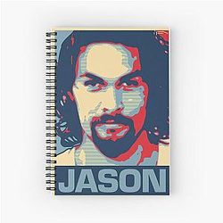 Jason Momoa Pop Art Portrait Spiral Notebook