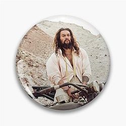 Jason Momoa Illustration Pin