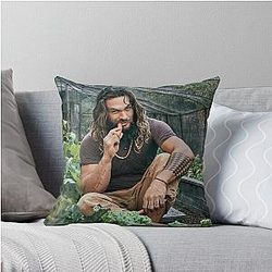 Jason Momoa Throw Pillow