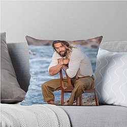 Jason Momoa Active Throw Pillow