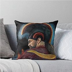 Jason Momoa Chief Painting Throw Pillow