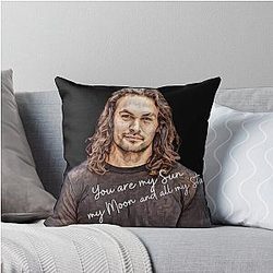 Jason Momoa Heart Throw Pillow