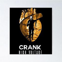 Gifts for Men Crank High Voltage Jason Statham Fan Poster