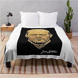 Day Jason Statham Portrait Gift Throw Blanket