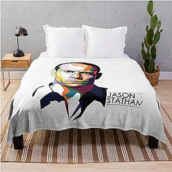 Beautiful Jason Statham Model Throw Blanket for Movie Fans
