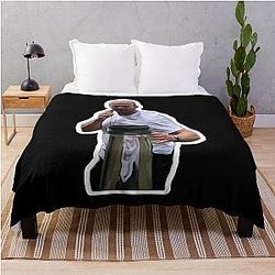 Music Retro Jason Statham Bottle Cap Challenge Gifts For Music Fans Throw Blanket
