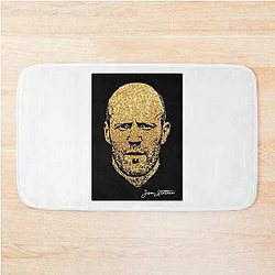 Jason Statham Portrait Bath Mat