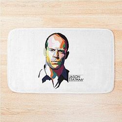 Beautiful Jason Statham Premium Bath Mat for Fans