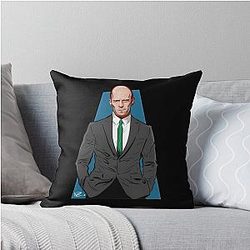 Funny Gift For Jason Statham Gifts By Paul Cemmick Throw Pillow