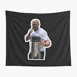 Music for Fans Vintage Jason Statham Bottle Cap Challenge Gifts Tapestry