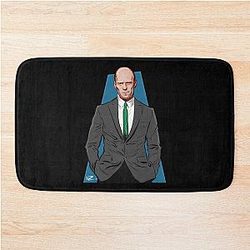 Funny Gift for Jason Statham An Illustration by Paul Cemmick Bath Mat for Fans