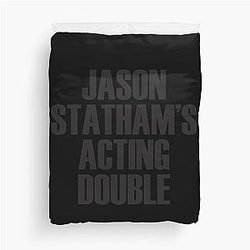 Jason Statham Acting Duvet Cover
