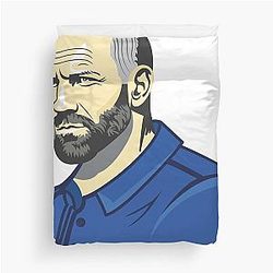 Jason Statham Vector Art - Vibrant and Ready to Adorn! Duvet Cover
