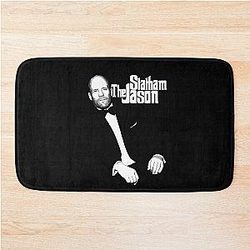 Jason Statham Fan Works Graphic Design and Drawing by Ironpalette Bath Mat