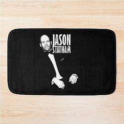 Jason Statham fan works graphic design and drawing by Iron Palette Bath Mat