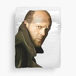 Jason Statham Digital Painting Duvet Cover