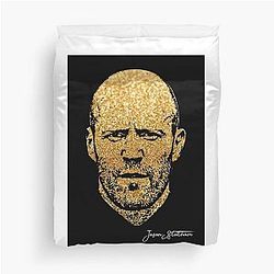 Jason Statham Portrait Duvet Cover